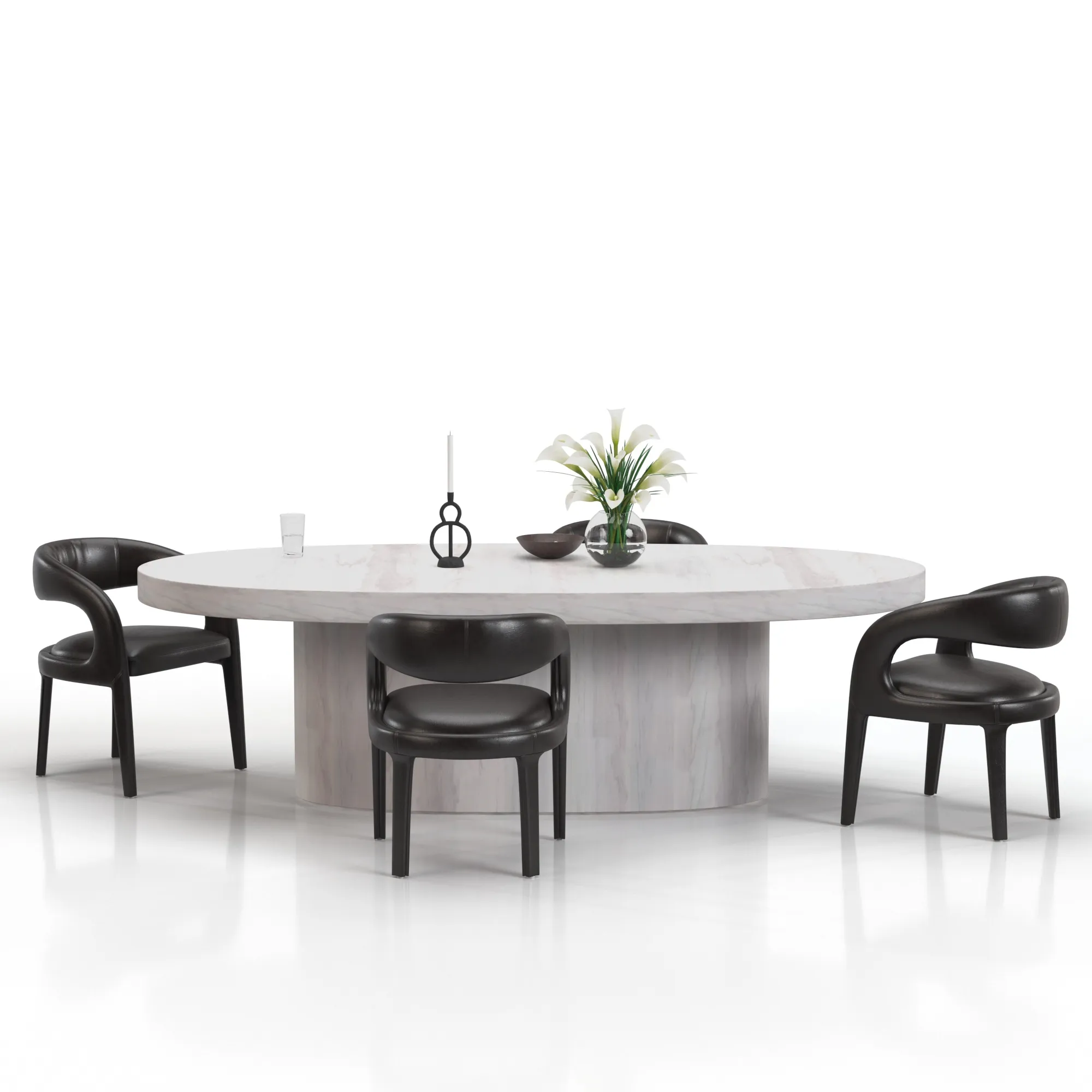 Dining set 08 3D Model_06